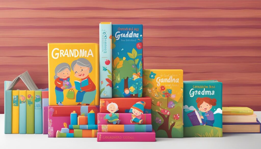 Playful grandma-themed baby books