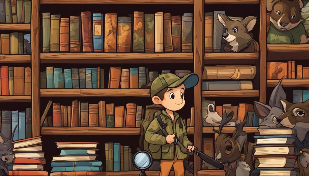 Selecting kids hunting books