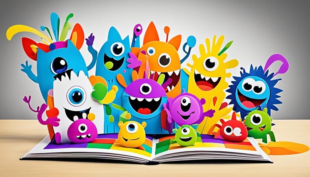 The Color Monster pop up book