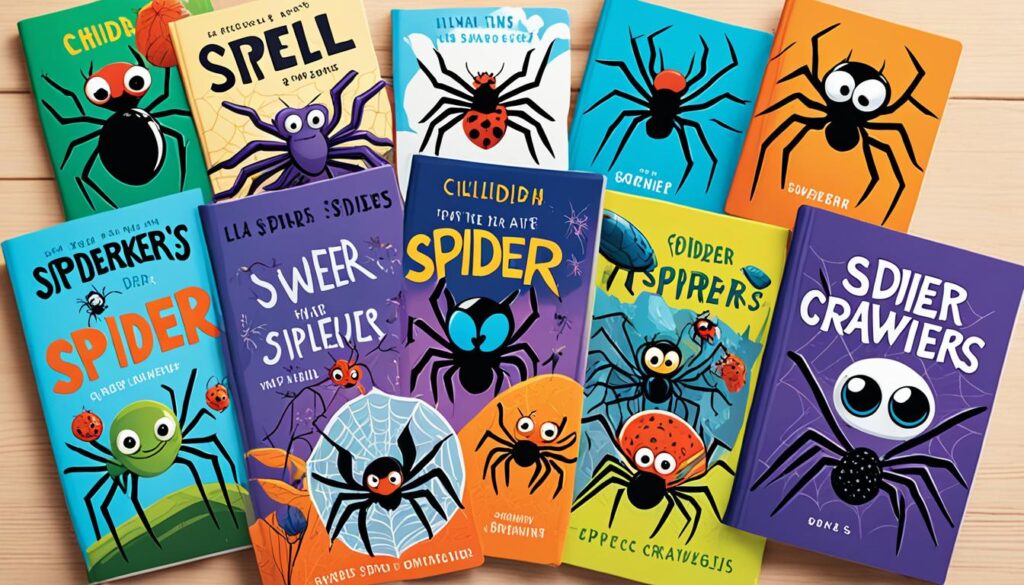 selection of spider picture books for children