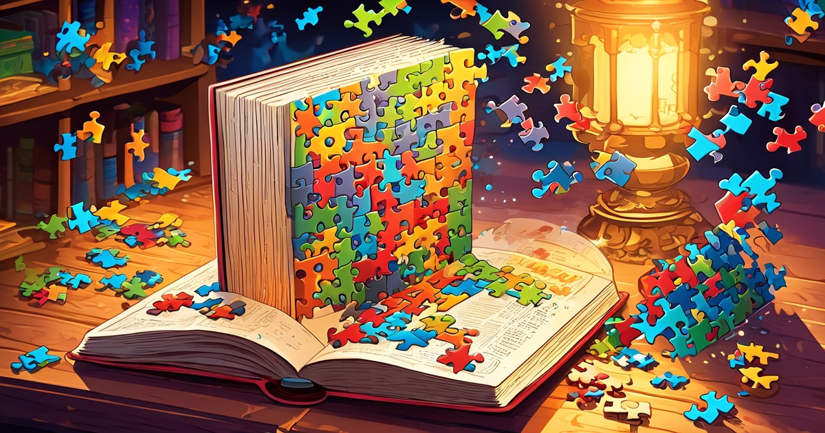 puzzle book illustrated